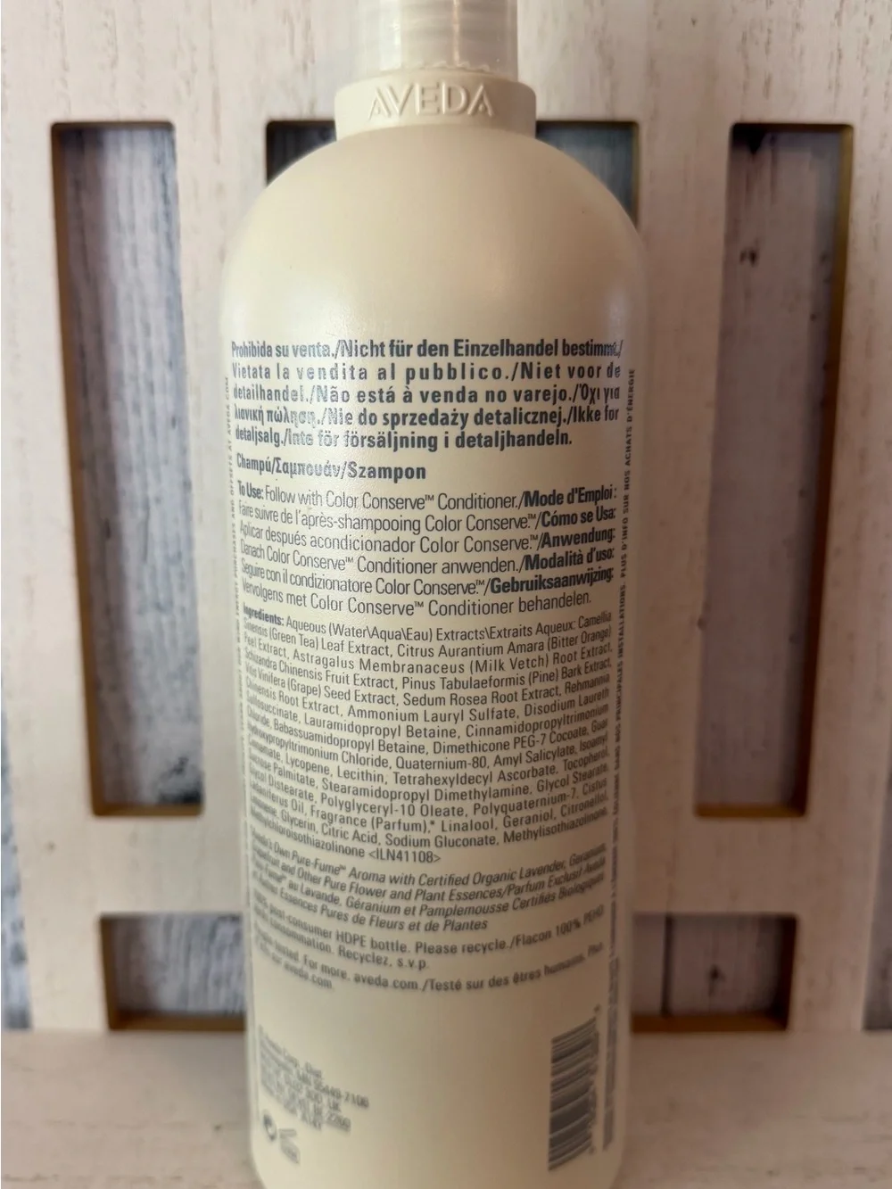 Aveda Color Conserve SHAMPOO 33.8oz Liter - DISCONTINUED!!! Rare New